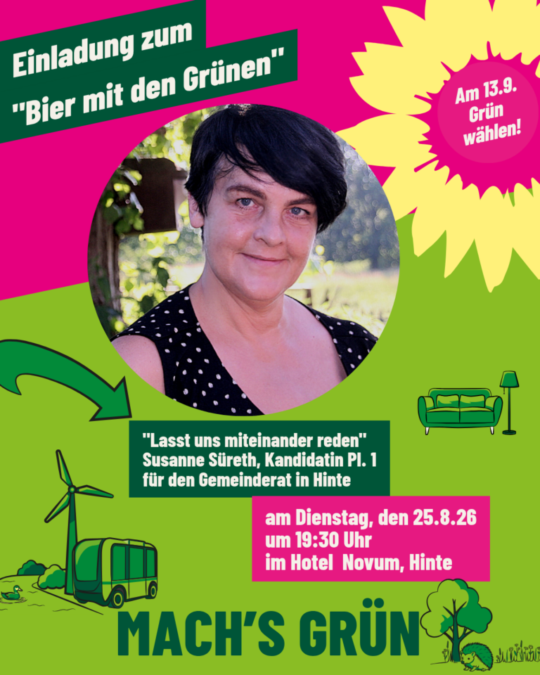SharePic: Bier mit den Grünen am 25. August 2026 im Hotel Novum in Hinte